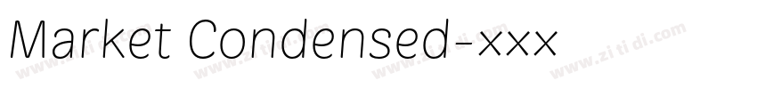 Market Condensed字体转换